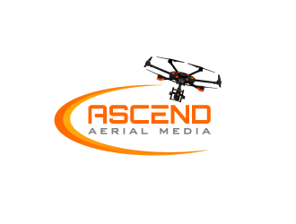 Ascend Aerial Media logo design by pencilhand