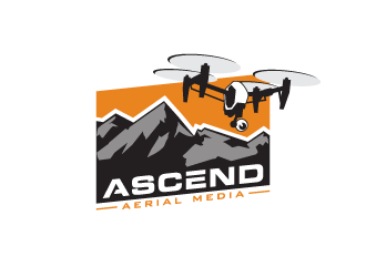Ascend Aerial Media logo design by pencilhand