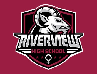 Riverview High School logo design by invento