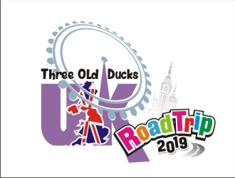 Three Old Ducks UK Road Trip 2019 logo design by GURUARTS
