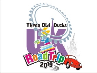 Three Old Ducks UK Road Trip 2019 logo design by GURUARTS