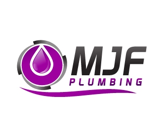 MJF PLUMBING  logo design by Dawnxisoul393