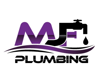 MJF PLUMBING  logo design by moomoo