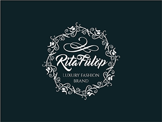 Rita Fülöp Luxury Fashion Brand logo design by hole