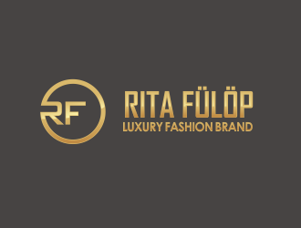 Rita Fülöp Luxury Fashion Brand logo design by YONK
