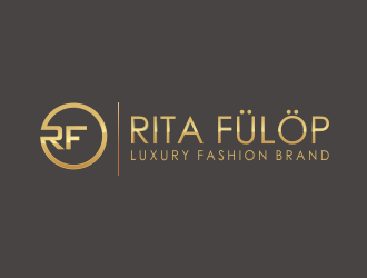 Rita Fülöp Luxury Fashion Brand logo design by YONK
