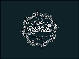 Rita Fülöp Luxury Fashion Brand logo design by hole