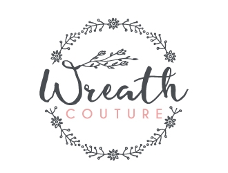 Wreath Couture logo design by akilis13