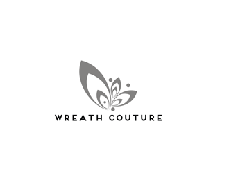 Wreath Couture logo design by EkoBooM