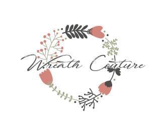 Wreath Couture logo design by ROSHTEIN