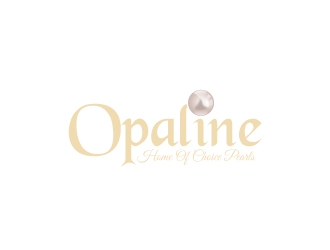 Opaline (tagline) home of choice pearls logo design by uttam