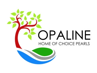Opaline (tagline) home of choice pearls logo design by jetzu
