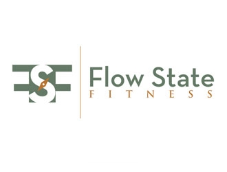Flow State Fitness logo design by logoguy
