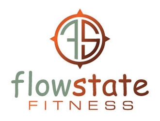 Flow State Fitness logo design by logoguy