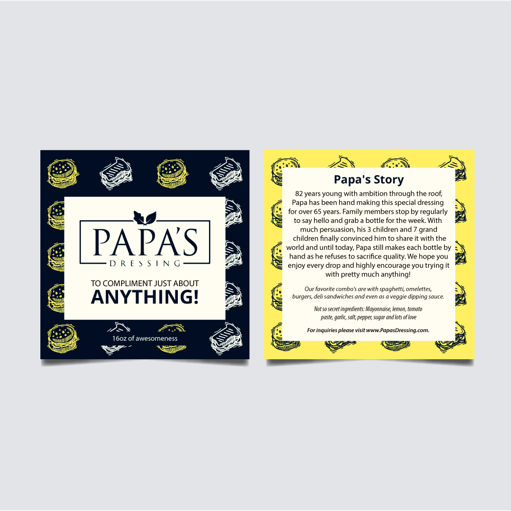 Papas Dressing logo design by PyramidDesign