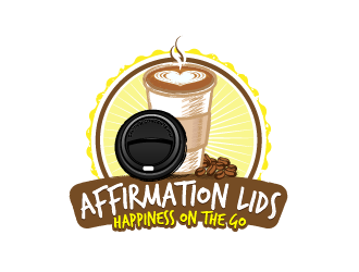 Affirmation Lids logo design by reight