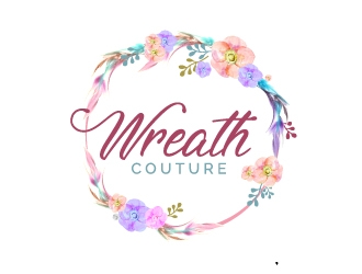 Wreath Couture logo design by jaize