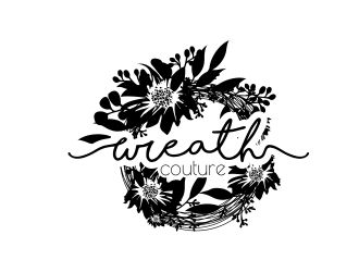Wreath Couture logo design by 6king