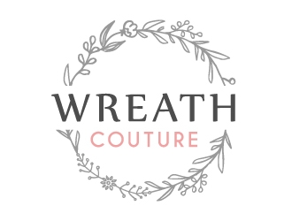 Wreath Couture logo design by akilis13
