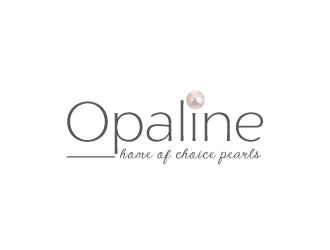 Opaline (tagline) home of choice pearls logo design by uttam