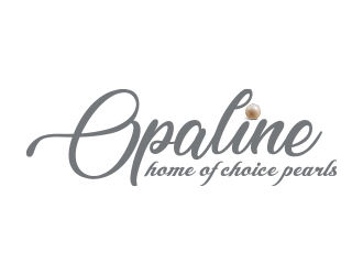 Opaline (tagline) home of choice pearls logo design by Eliben