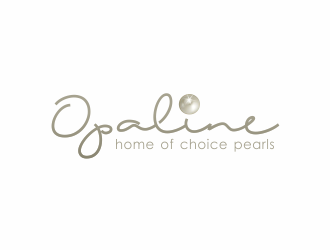 Opaline (tagline) home of choice pearls logo design by YONK