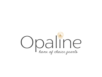 Opaline (tagline) home of choice pearls logo design by uttam