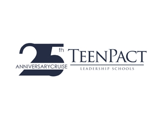 TeenPact 25th Anniversary Cruise logo design by MAXR