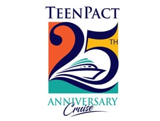 TeenPact 25th Anniversary Cruise logo design by shere