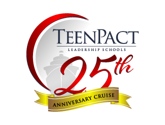TeenPact 25th Anniversary Cruise logo design by torresace