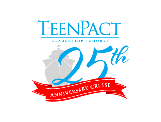 TeenPact 25th Anniversary Cruise logo design by torresace