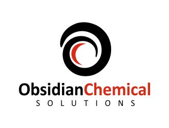 Obsidian Chemical Solutions logo design by AisRafa