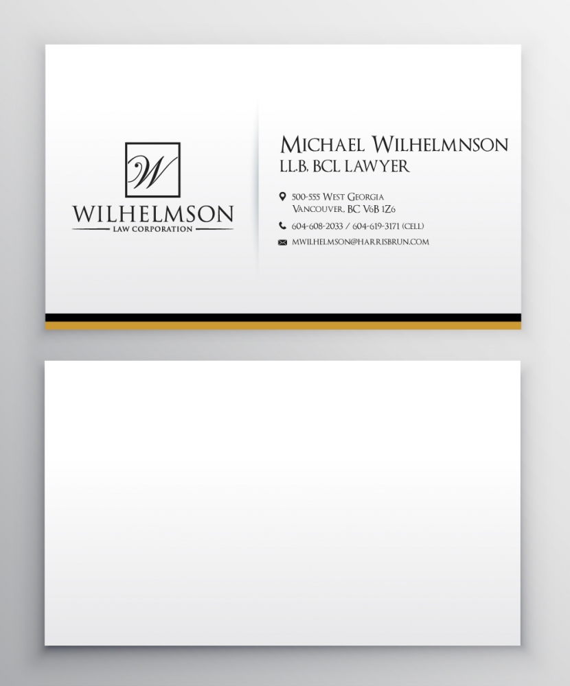 Wilhelmson Law Corporation logo design by fillintheblack