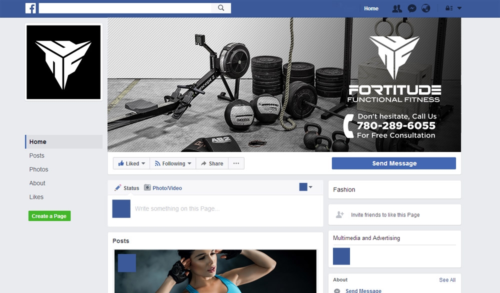 Fortitude Functional Fitness  logo design by scriotx