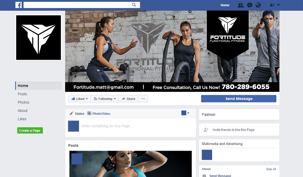 Fortitude Functional Fitness  logo design by scriotx