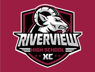 Riverview High School logo design by invento