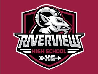 Riverview High School logo design by invento