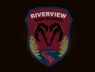 Riverview High School logo design by Boomstudioz