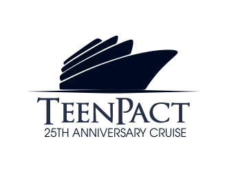TeenPact 25th Anniversary Cruise logo design by JessicaLopes