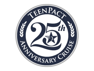 TeenPact 25th Anniversary Cruise logo design by jaize