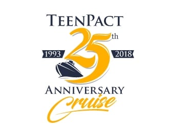 TeenPact 25th Anniversary Cruise logo design by dasigns