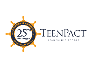 TeenPact 25th Anniversary Cruise logo design by BeDesign