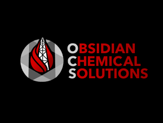 Obsidian Chemical Solutions logo design by megalogos