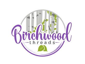 Birchwood Threads logo design by DreamLogoDesign