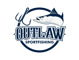 OUTLAW SPORTFISHING logo design by Kruger