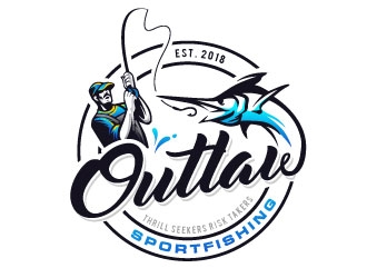 OUTLAW SPORTFISHING logo design by REDCROW