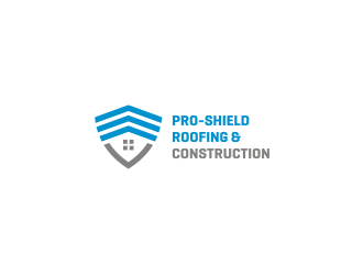 Pro-Shield Roofing & Construction logo design by larasati