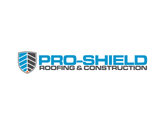 Pro-Shield Roofing & Construction logo design by evdesign