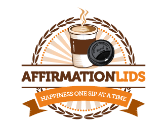Affirmation Lids logo design by pencilhand