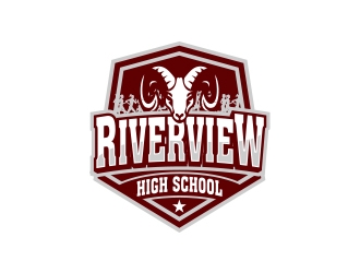 Riverview High School logo design by MarkindDesign
